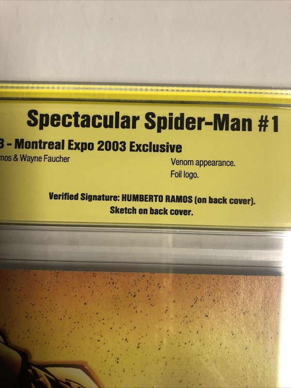 Spectacular Spider-man (2003) # 1 (CBCS 9.6 WP) | rare Montreal Expo signed w/sk