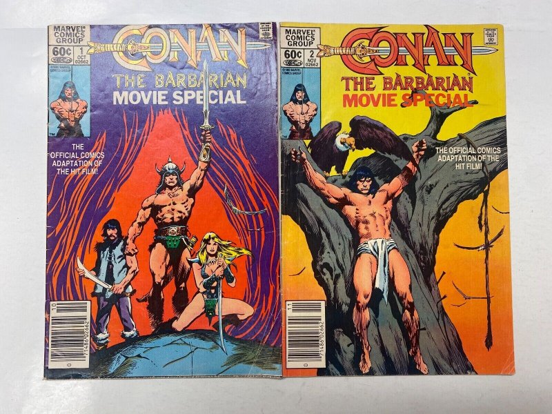 4 MARVEL comic books Conan Barbarian Movie #1 2 Conan Barbarian #231 237 33 KM15