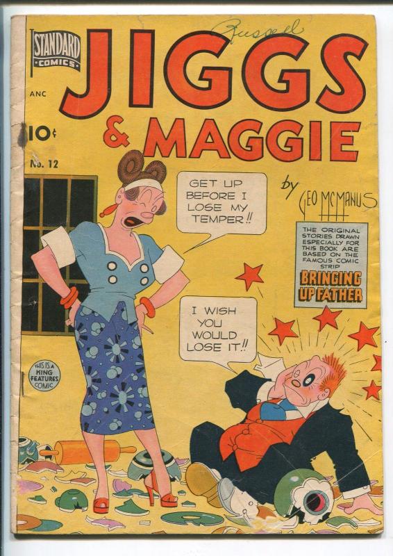 Jiggs and Maggie #12 1949-George Mcmanus-Bringing UP Father-Vg Minus | Comic Books - Golden Age / HipComic Jiggs and Maggie #12 1949-George Mcmanus-Bringing UP Father-Vg Minus | Comic Books - Golden Age / HipComic