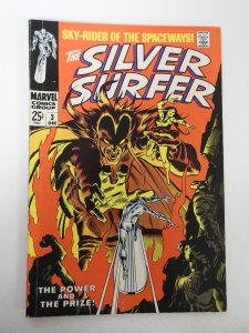 The Silver Surfer #3 (1968) VG+ Condition small moisture stains bc