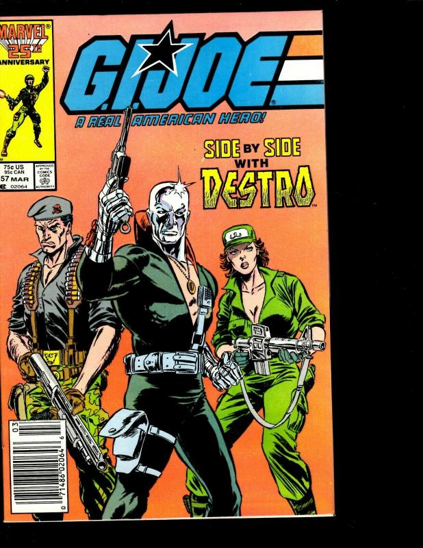 12 GI Joe Comics Marvel # 31 53 58 43 55 56 57 59 60 61 62 63 Snake Eyes DS1