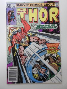 Thor #317 (1982) Menace of The Man-Beast! Sharp VG+ Condition!