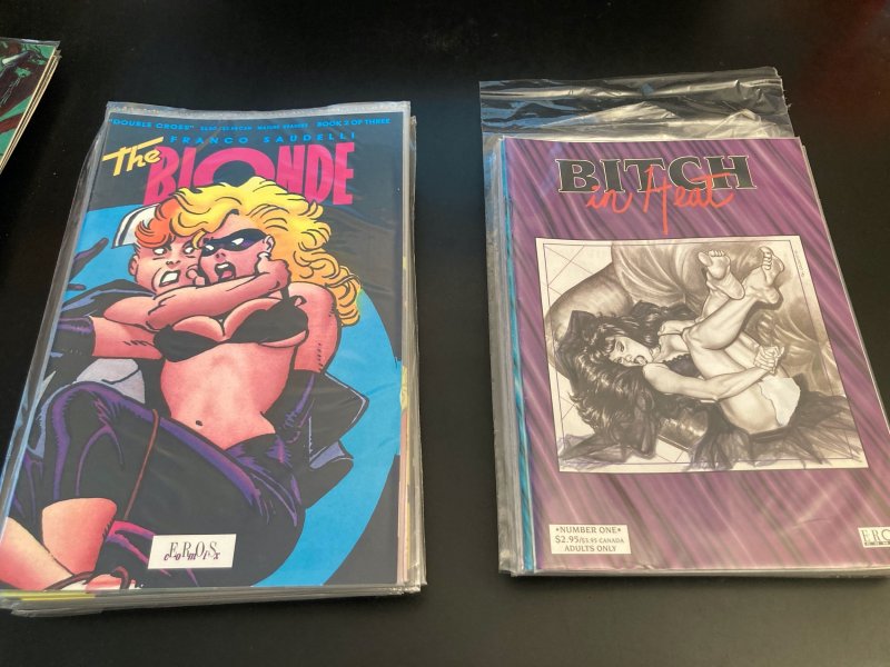 Wow! 30 ADULT/UNDERGROUND S&M/Bondage COMIX! 16 THE BLONDE + 13 BITCH IN HEAT +1