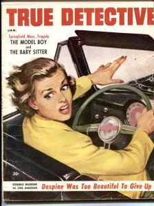 MAG: True Detective Magazine January 1955- Black Widower- Champion