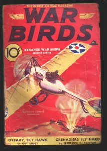 War Birds 7/1933-Maximilian Schmitt monoplane story-cover by Eugene Frandzen-...
