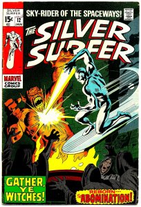 SILVER SURFER #12 (Jan1970) 6.0 FN  John Buscema! Here Comes the ABOMINATION!