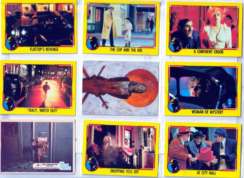 Dick Tracy/Bionic Woman/Everyway Trading Cards