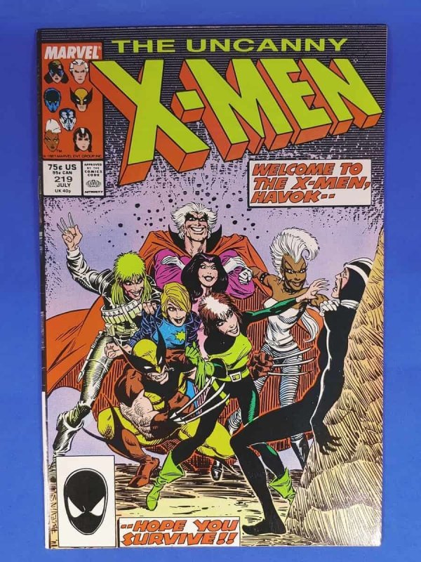 Uncanny XMen 219 VF Marvel Comics C10A Comic Books Modern Age