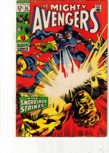 The Avengers #65 (1969) FN/VF PRICE DROP! The Swordsman Strikes! BEANTOWN CERTIF