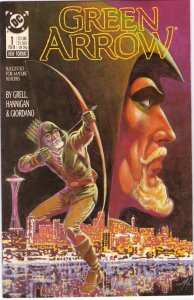 Green Arrow #1 - 1st New Format Mature Reading - 1988 (Grade 8.0) WH