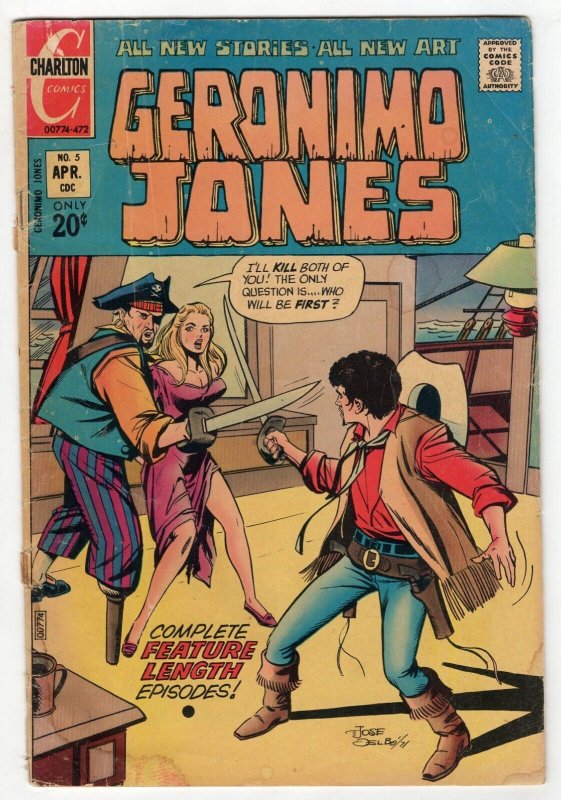 Geronimo Jones #5 VINTAGE 1972 Charlton Comics