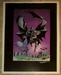 Neal Adams BATMAN 21.5x27.5 Poster FN- 5.5 SIGNED