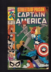 Captain America #376 - SIGNED BY MARK BAGLEY! (3.0) 1990