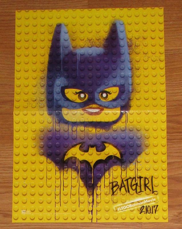 Lego Batman Movie Batgirl Folded Promo Poster DC 2017 (11.5 x 17) New!