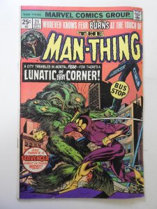 Man-Thing #21 (1975) VG Condition