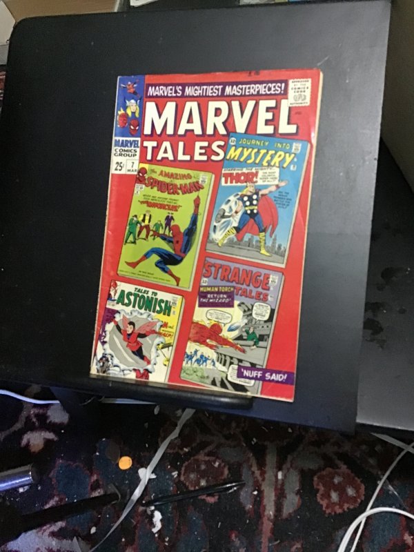 Marvel Tales #7 (1967) reprint Spidey 10! Wasp, Torch, Thor! High-grade! VF- Wow