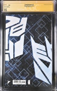 TRANSFORMERS #1 IMAGE 2023 DANIEL WARREN JOHNSON VARIANT SIGNED CGC SS 9.8