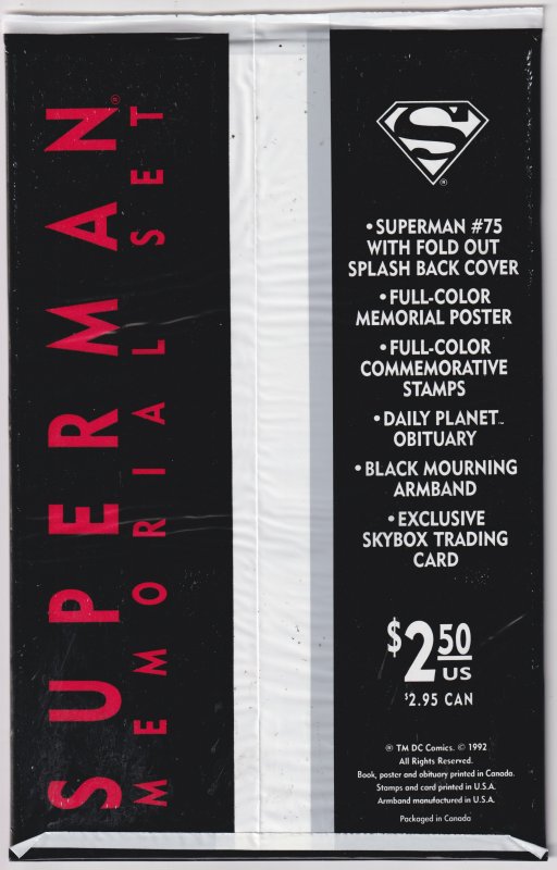 Superman #75 Black Bag Edition (1993) Superman