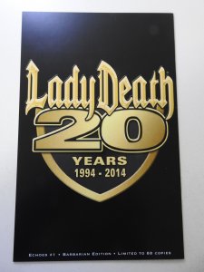 Lady Death Echoes #1 Barbarian Edition NM- Condition! Signed W/ COA!