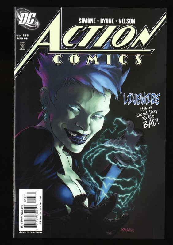 Action Comics #835 VF/NM 9.0 1st Livewire!