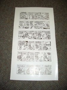 POGO-WALT KELLY-NEWSPAPER COMIC PROOF SHEET-3/21/1955