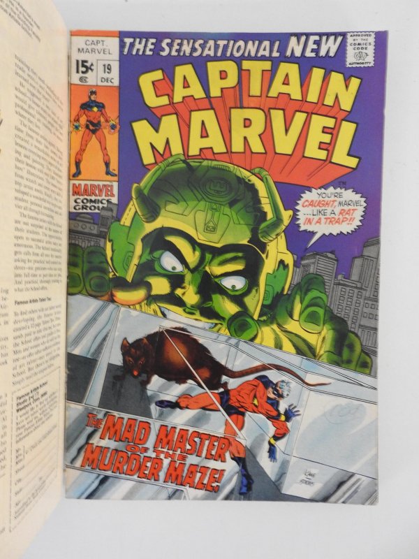 Captain Marvel #13-36 (1973) Solid Run Bound (2) Volumes