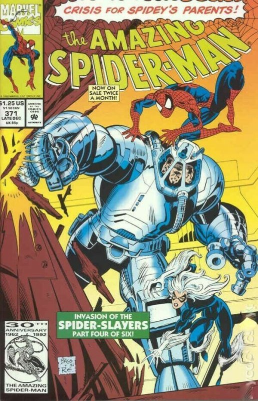 The Amazing Spider-Man #371 by Michelinie and Bagley Mint