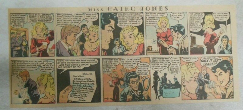 Miss Cairo Jones Sunday by Bob Oksner from 1/13/1946 Size: 7.5 x15 inches GGA