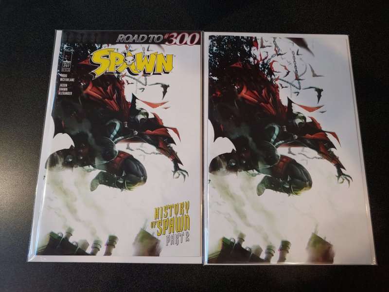 ​Spawn #297 TRADE DRESS & VIRGIN Mattina  Variant Image Comics Todd McFarlane