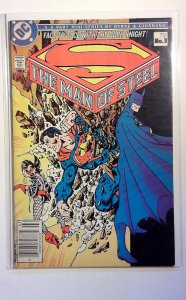 Man Steel #3 1986 DC 8.0 Newsstand Superman Justice League America Comic