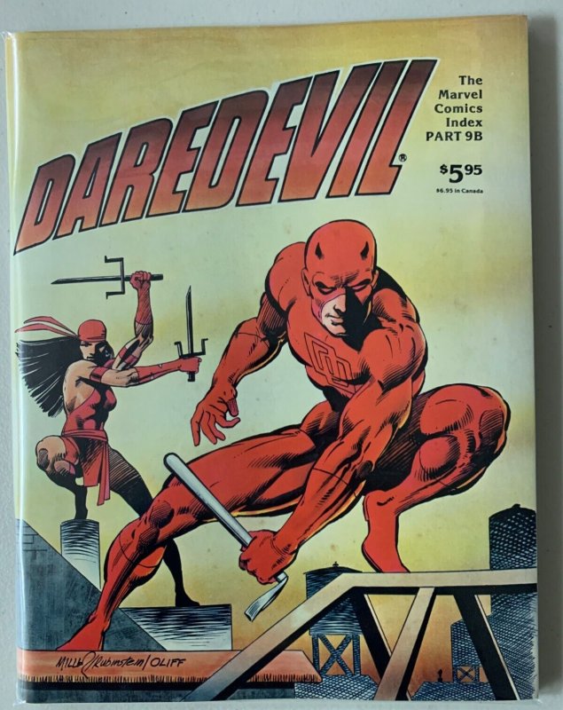 Marvel Comics Index #9 B Pacific Comics Daredevil 5.0 (1982)
