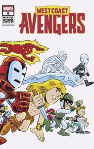 West Coast Avengers #6 Chris Giarrusso Marvel Universe Connecting Wrap Variant F