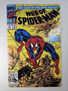 Web of Spider-Man #87 VF 1992 Marvel Comics C142A