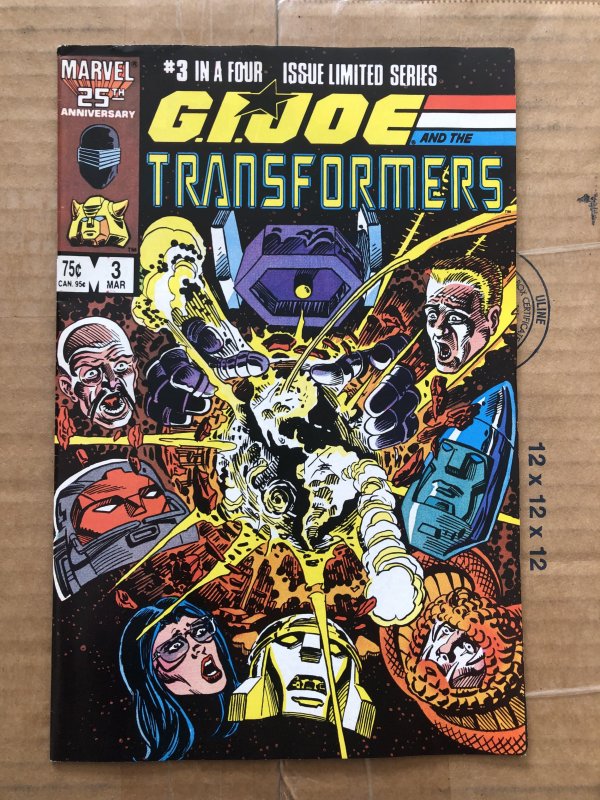 G.I. Joe and the Transformers #3 Direct Edition (1987)