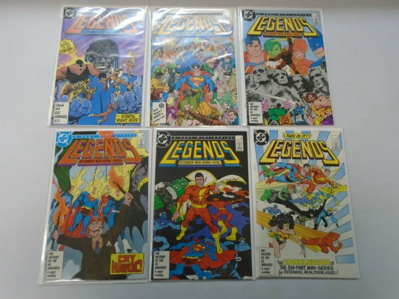 Legends set #1-6 8.0 VF (1986 DC)