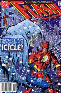 Flash (2nd Series) #57 VF ; DC | William Messner-Loebs Icicle