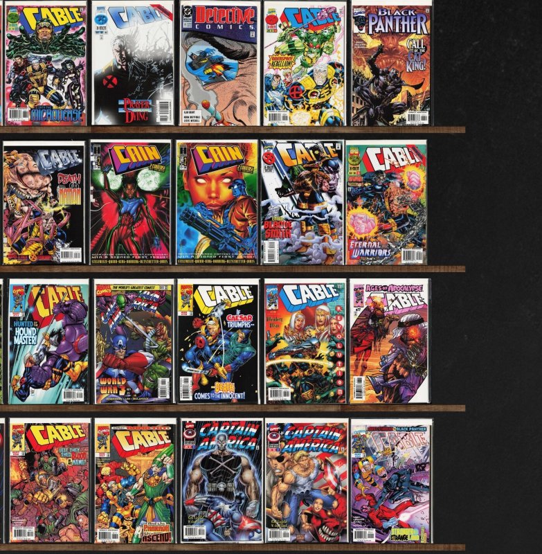 Huge Lot 130+ Comics with Cable, Captain America, Wolverine & More!