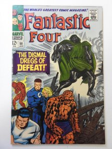 Fantastic Four #58 (1967) VG+ Condition moisture stain