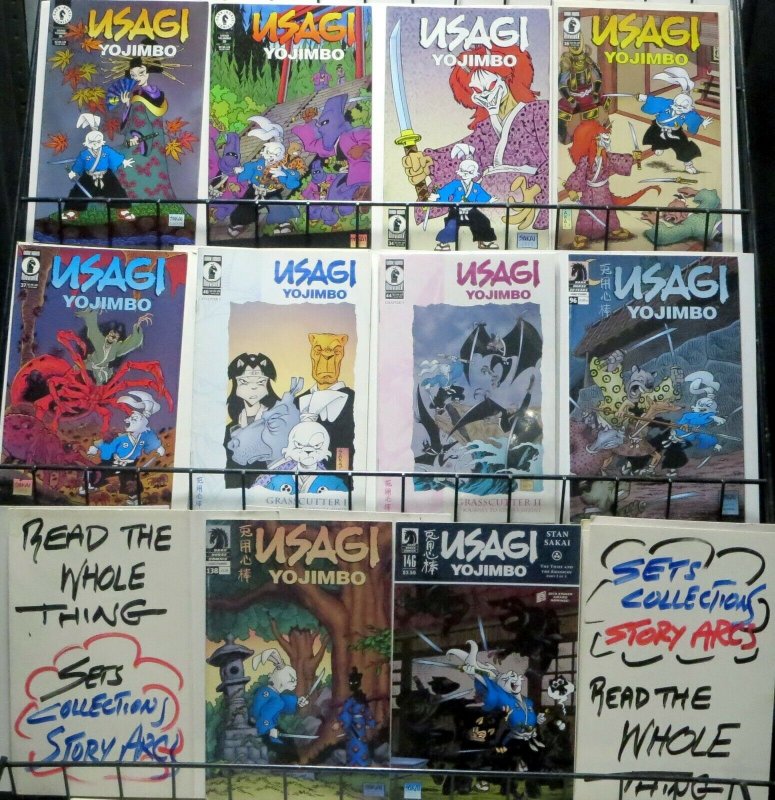 USAGI YOJIMBO COLLECTION! 26 issues- Fantagraphics, Dark Horse, TMNT x-over