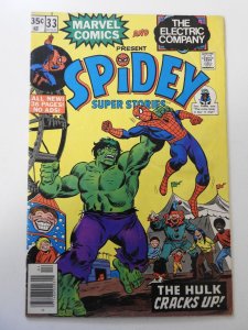 Spidey Super Stories #33 (1978) GD/VG Condition moisture stain