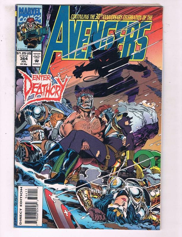 Avengers #364 VF Marvel Comics Comic Book Captian America Vision DE15