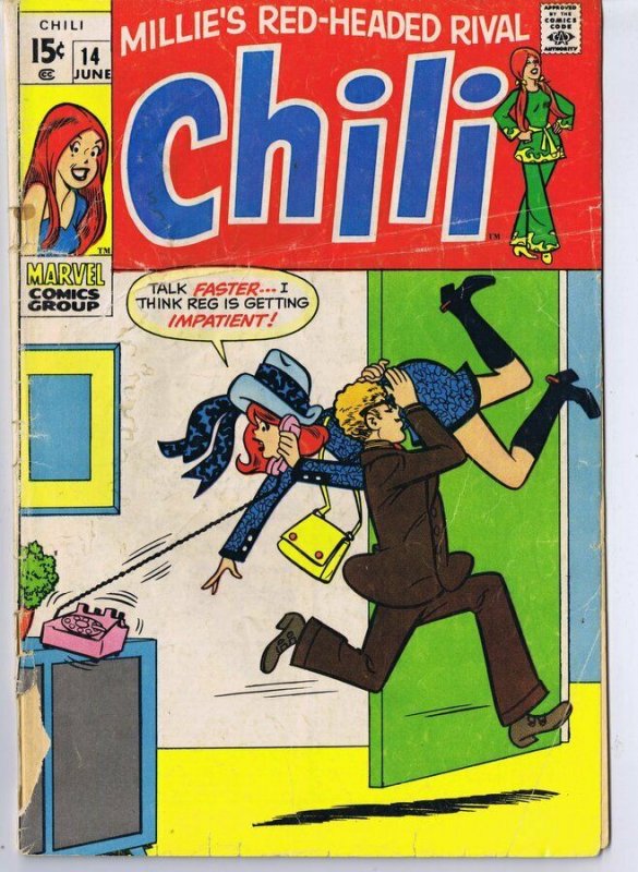 Chili #14 ORIGINAL Vintage 1970 Marvel Comics 