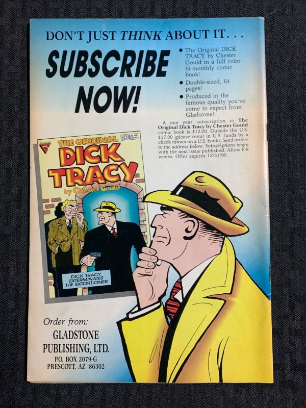 1991 THE ORIGINAL DICK TRACY #4 by Chester Gould VG- 3.5 Gladstone