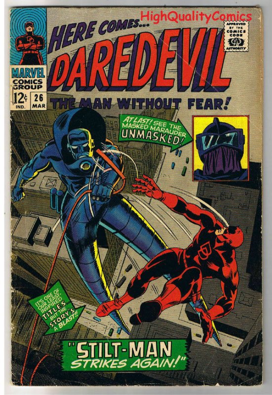 DAREDEVIL #26, VG, Gene Colan,Stilt-Man,Stan Lee, 1964, more DD in store 