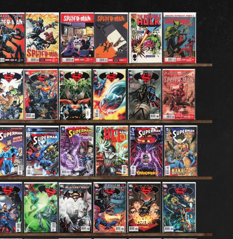 Huge Lot 150+ Comics with Superman / Batman, Superman & More!