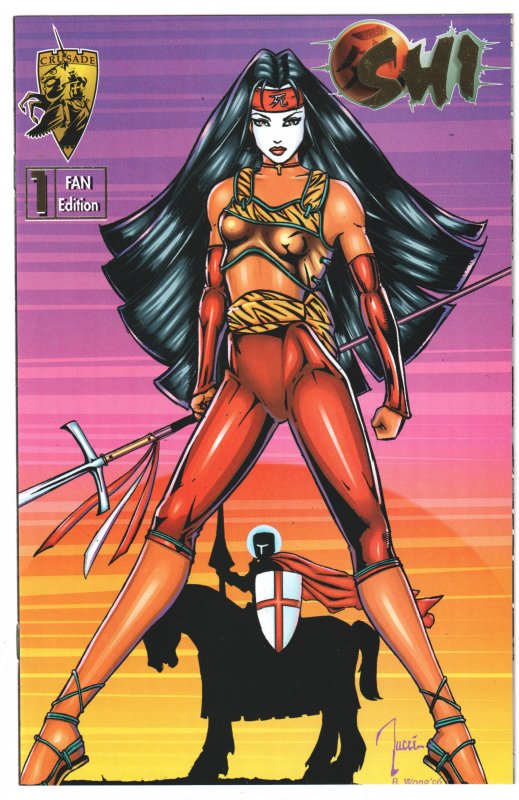 Shi: The Blood of Saints #1 (1996) Shi Fan Edition GOLD LOGO VARIANT