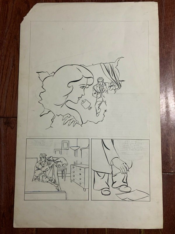 RALPH SEDUCES LUCY Large Art Pages by Unknown 14x22 Pencils & Partial Inks LOT