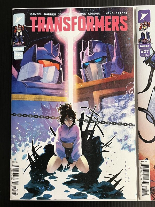 TRANSFORMERS #7 CVR A + B + C 1:10 DARBOE SET 2024 ENERGON IN-HAND PROSHIPPER