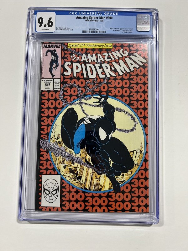 Amazing Spider-man 300 Cgc 9.6 White Pages 1st Venom Marvel 1988