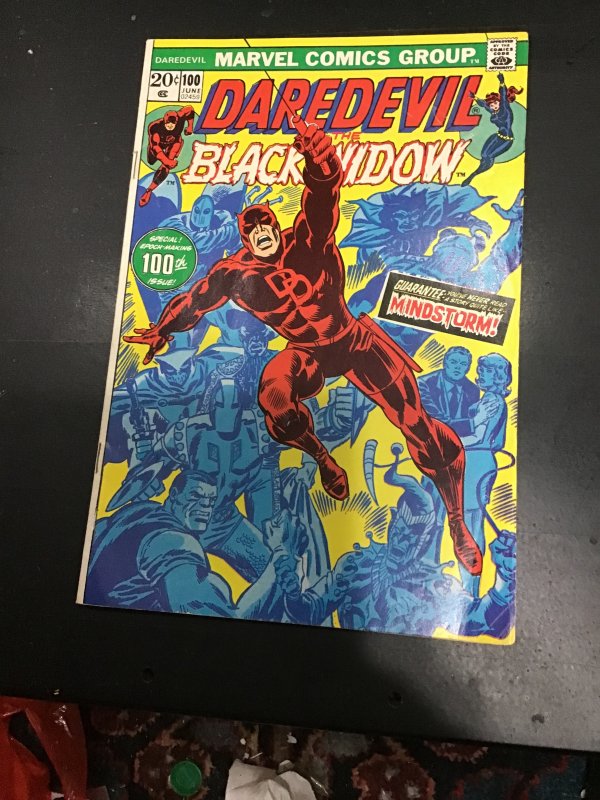 Daredevil #100 (1973) hundredth issue! All villain! Mid high grade! FN/VF Wow!